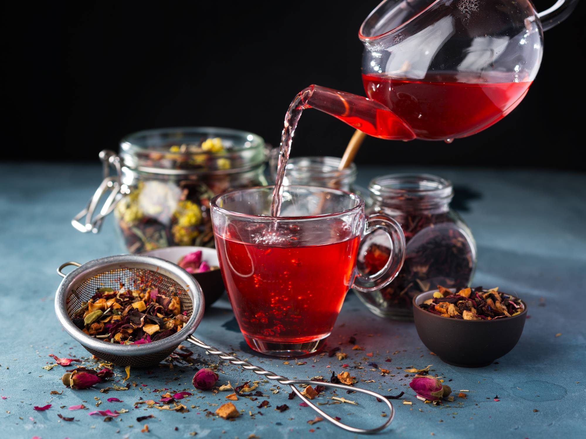thé aux fruits rouges