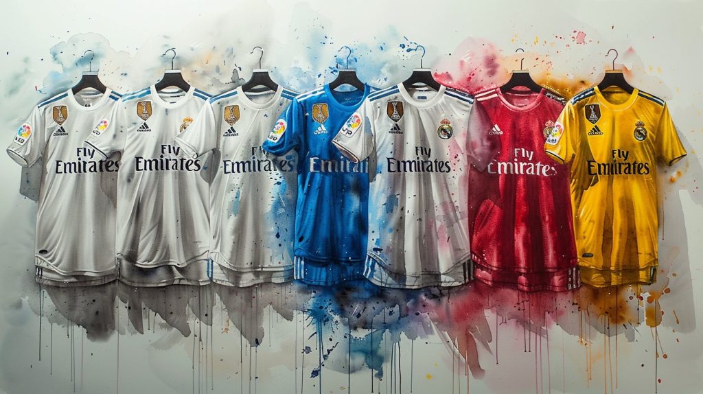 Découvrez les différents maillots de foot du Real Madrid