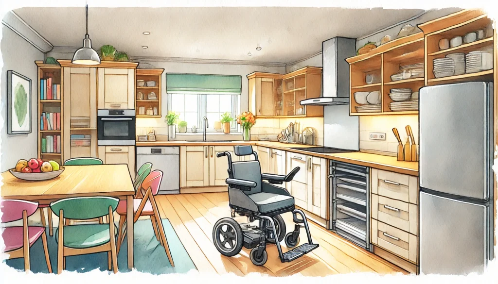 La cuisine adaptée aux normes handicapés pour un quotidien facilité